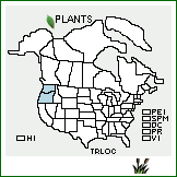 Distribution of Trifolium longipes Nutt. ssp. caurinum (Piper) J.M. Gillett. . 