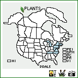 Distribution of Prunus alleghaniensis Porter. . Image Available. 