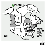 Distribution of Prunus spinosa L.. . Image Available. 