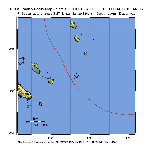 Peak Ground Velocity Image