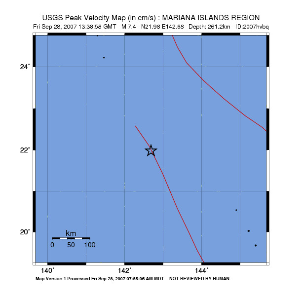 Peak Ground Velocity Image