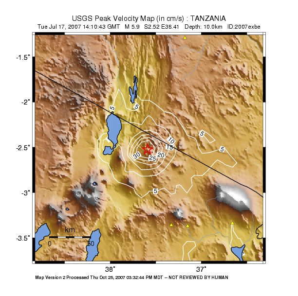 Peak Ground Velocity Image