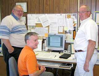 Wolf Dyner, Mark Noakes, and Bob Rayner of Linn County.