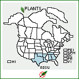 Distribution of Ribes curvatum Small. . 