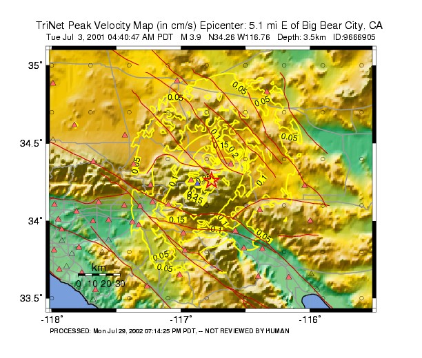 Peak Ground Velocity Image