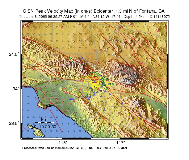 Peak Ground Velocity Image