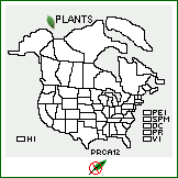 Distribution of Prosopis castellanosii Burkart. . 