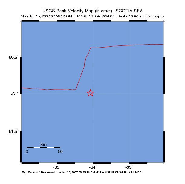 Peak Ground Velocity Image