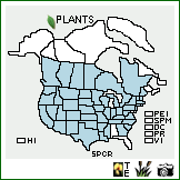 Distribution of Sporobolus cryptandrus (Torr.) A. Gray. . Image Available. 