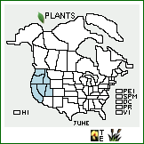 Distribution of Juncus hemiendytus F.J. Herm.. . 