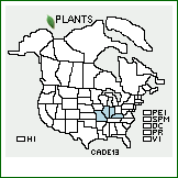 Distribution of Carex ×deamii F.J. Herm. [shortiana × typhina]. . 