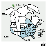 Distribution of Carex leavenworthii Dewey. . Image Available. 