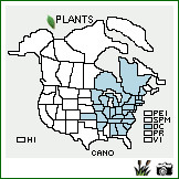 Distribution of Carex normalis Mack.. . Image Available. 