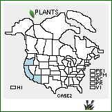 Distribution of Carex serratodens W. Boott. . 