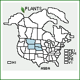 Distribution of Astragalus barrii Barneby. . 