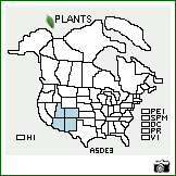 Distribution of Astragalus desperatus M.E. Jones. . Image Available. 