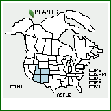 Distribution of Astragalus fucatus Barneby. . 