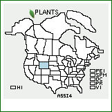 Distribution of Astragalus simplicifolius (Nutt.) A. Gray. . 