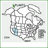 Distribution of Astragalus straturensis M.E. Jones. . 