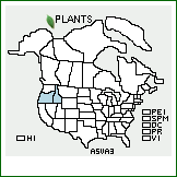 Distribution of Astragalus vallaris M.E. Jones. . 