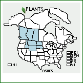 Distribution of Astragalus vexilliflexus Sheldon. . 