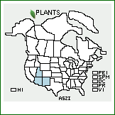 Distribution of Astragalus zionis M.E. Jones. . 