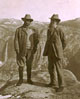 Theodore Roosevelt and John Muir on Glacier Point, Yosemite Valley, California