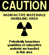 Caution Radioactive Materials Sign