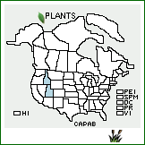 Distribution of Carex parryana Dewey var. brevisquama F.J. Herm.. . 