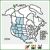 Distribution of Allium geyeri S. Watson var. geyeri. . 