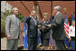 President George W. Bush attends the swearing-in ceremony of Ambassador John Negroponte as National Intelligence Director at the New Executive Office Building Wednesday, May 18, 2005. White House photo by Paul Morse