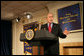 President George W. Bush delivers remarks on the economy during a visit Monday, Dec. 17, 2007, to Fredericksburg, Va., where he spoke to an audience of business and community leaders from the Rotary Club of Stafford, the Fredericksburg Rotary Club, the Rappahannock Rotary Club, and the Fredericksburg Regional Chamber of Commerce. White House photo by Chris Greenberg