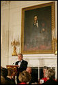 President George W. Bush addresses his remarks during the State Dinner in honor of the Nation’s Governors at the White House, Sunday evening, Feb. 25, 2007.  White House photo by Shealah Craighead