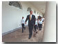 President Bush Takes Students from Cleveland Elementary School on a Tour at the White House