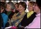 Laura Bush visits the Home and Family Pavilion during the National Book Festival on the mall in Washington D.C. Saturday, Oct. 4, 2003.  White House photo by Jennifer Davis