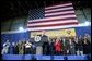 President George W. Bush addresses service personnel and guests at the Army National Guard Aviation Support Facility in Trenton, New Jersey, Monday, Sept. 23.  