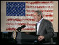 President George W. Bush speaks at the Samuel J. Green charter school in New Orleans, Thursday, March 1, 2007, where President Bush met with students, parents and faculty to congratulate the community on its post-Katrina recovery efforts. President Bush assured them the federal government will work with their local and state leadership to continue in the areas recovery. White House photo by Eric Draper