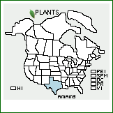 Distribution of Amphiachyris amoena (Shinners) Solbrig. . 