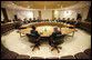 President George W. Bush joins Rwanda President Paul Kagame in the Cabinet Room of the Presidency, Tuesday, Feb. 19, 2008, prior to their joint press availability. White House photo by Eric Draper