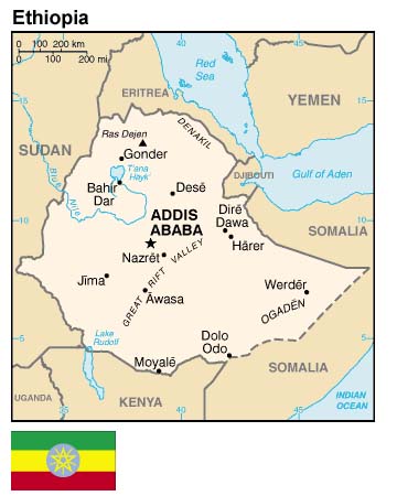 Map of Ethiopia