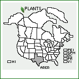 Distribution of Aristolochia erecta L.. . 