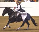 Cindy Branham with Moses. Cindy placed 6th in the final competition at the EMM08 - ©CEBrooks/2008