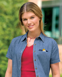 Port Authority Ladies' Short-Sleeve Denim Shirt