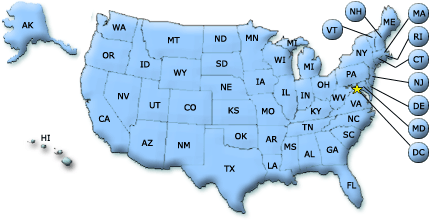 Graphic of USA Map