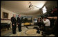 President George W. Bush and Robert Gates, the President's nominee for Secretary of Defense, stand before the press Tuesday morning, Dec. 5, 2006, in the Diplomatic Reception Room of the White House. Said the President, "Bob Gates will be a fine Secretary of Defense. I hope for a speedy confirmation so he can get sworn in and get to work." White House photo by Eric Draper