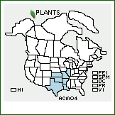 Distribution of Acalypha monococca (Engelm. ex A. Gray) Lill. W. Mill. & Gandhi. . 