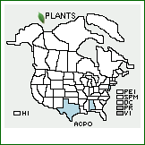 Distribution of Acalypha poiretii Spreng.. . 