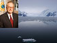 Photos of Arden Bement, NSF's director, and glaciers.