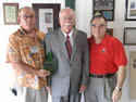 Lafarge Aggregates SE, Douglasville Quarry Plant Manager Michael Astin; Douglasville Mayor Mickey Thompson and Regional Administrator Jimmy Palmer 