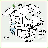 Distribution of Astragalus pulsiferae A. Gray var. pulsiferae. . 